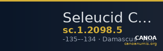 Seleucid Coins (part 2) 2098.5 — CANOA