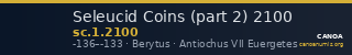 Seleucid Coins (part 2) 2100 — CANOA