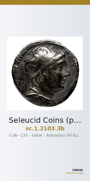 Seleucid Coins (part 2) 2103.3b — CANOA