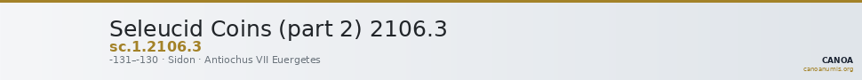 Seleucid Coins (part 2) 2106.3 — CANOA