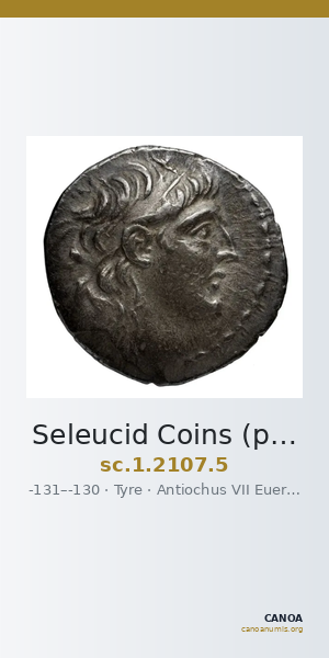 Seleucid Coins (part 2) 2107.5 — CANOA