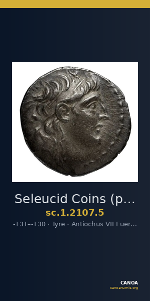 Seleucid Coins (part 2) 2107.5 — CANOA