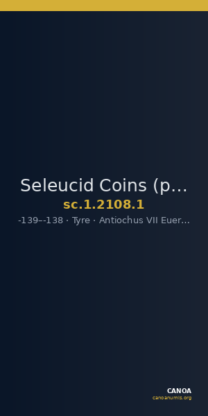 Seleucid Coins (part 2) 2108.1 — CANOA