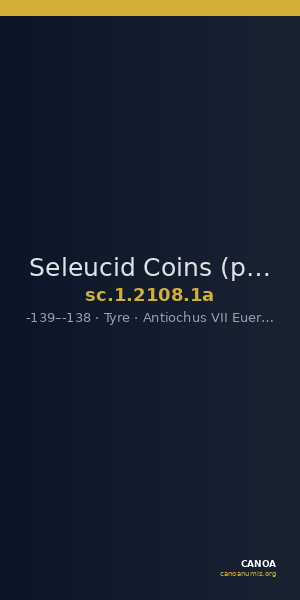 Seleucid Coins (part 2) 2108.1a — CANOA