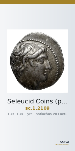 Seleucid Coins (part 2) 2109 — CANOA