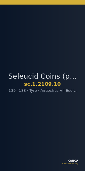Seleucid Coins (part 2) 2109.10 — CANOA