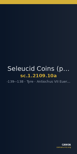 Seleucid Coins (part 2) 2109.10a — CANOA