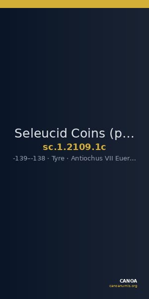Seleucid Coins (part 2) 2109.1c — CANOA