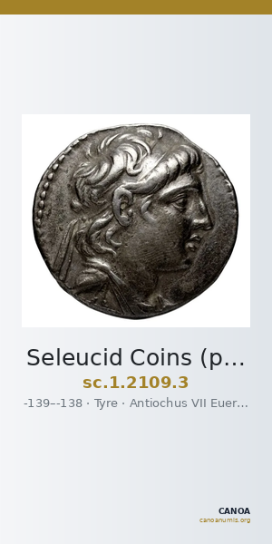 Seleucid Coins (part 2) 2109.3 — CANOA