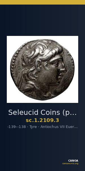 Seleucid Coins (part 2) 2109.3 — CANOA