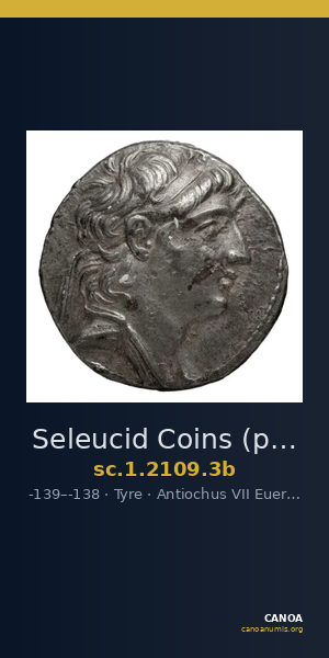 Seleucid Coins (part 2) 2109.3b — CANOA