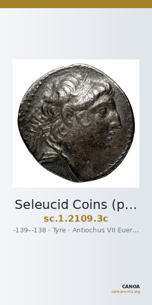 Seleucid Coins (part 2) 2109.3c — CANOA