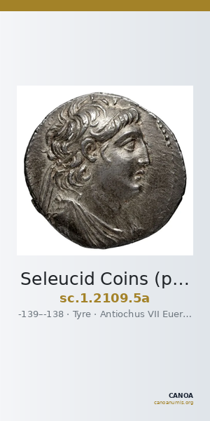 Seleucid Coins (part 2) 2109.5a — CANOA