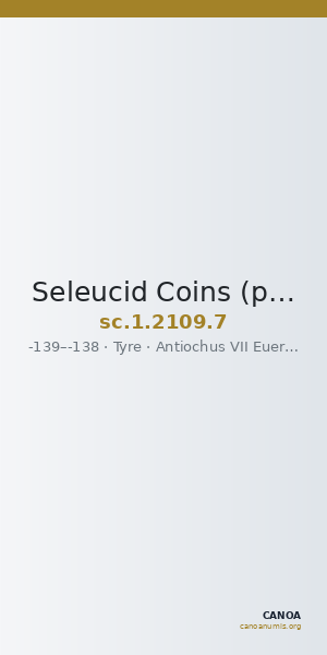 Seleucid Coins (part 2) 2109.7 — CANOA