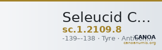 Seleucid Coins (part 2) 2109.8 — CANOA