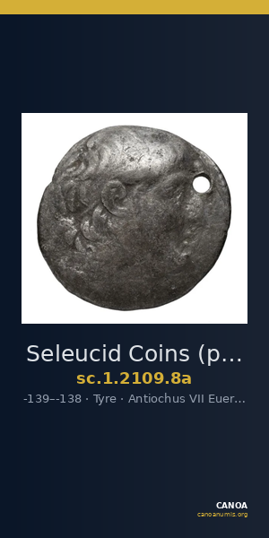 Seleucid Coins (part 2) 2109.8a — CANOA