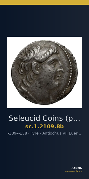 Seleucid Coins (part 2) 2109.8b — CANOA