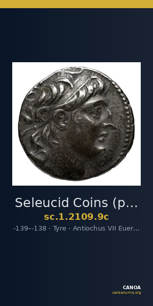 Seleucid Coins (part 2) 2109.9c — CANOA