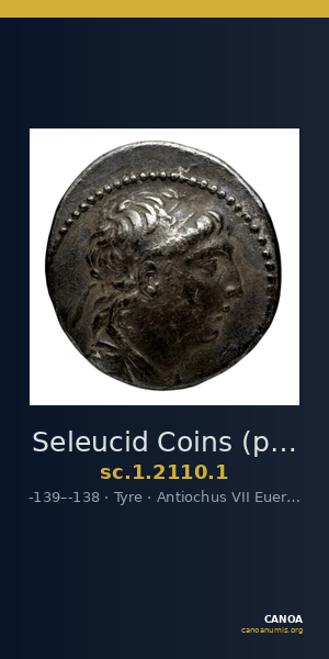 Seleucid Coins (part 2) 2110.1 — CANOA