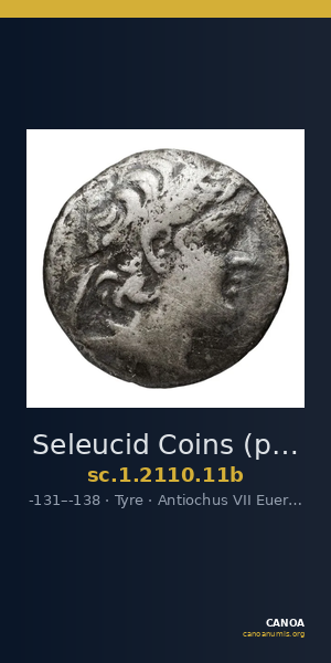 Seleucid Coins (part 2) 2110.11b — CANOA