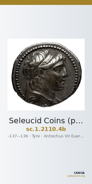 Seleucid Coins (part 2) 2110.4b — CANOA