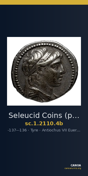 Seleucid Coins (part 2) 2110.4b — CANOA