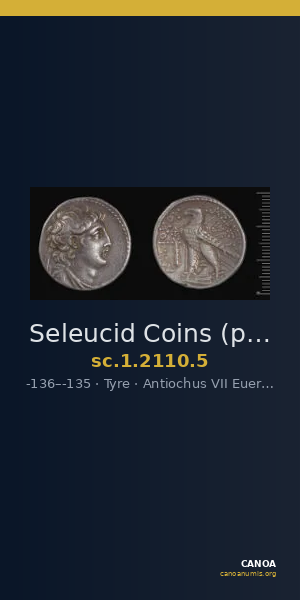 Seleucid Coins (part 2) 2110.5 — CANOA