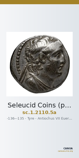 Seleucid Coins (part 2) 2110.5a — CANOA