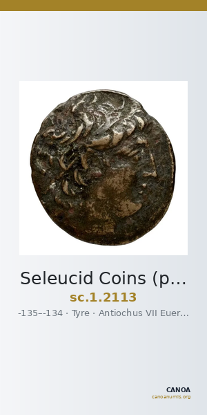 Seleucid Coins (part 2) 2113 — CANOA