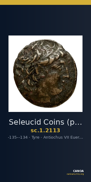 Seleucid Coins (part 2) 2113 — CANOA