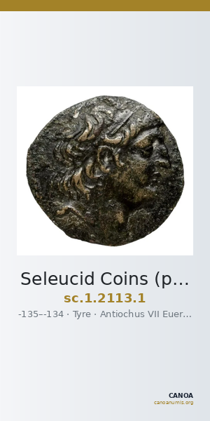 Seleucid Coins (part 2) 2113.1 — CANOA