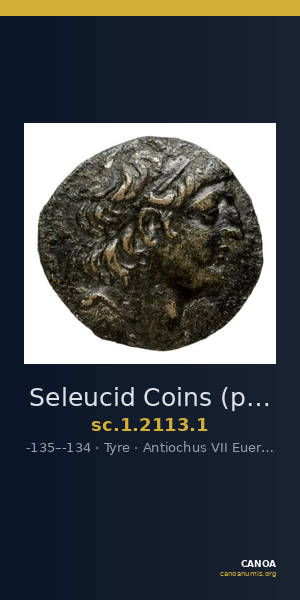 Seleucid Coins (part 2) 2113.1 — CANOA