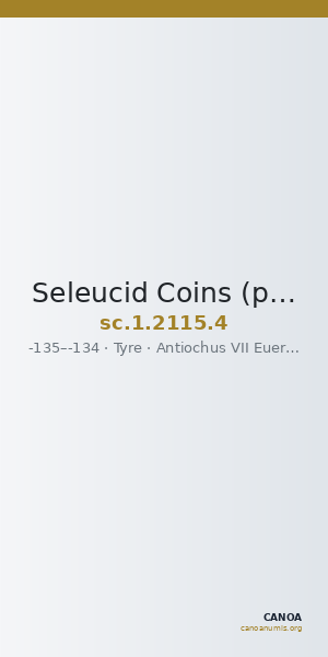 Seleucid Coins (part 2) 2115.4 — CANOA
