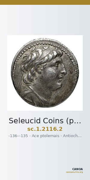 Seleucid Coins (part 2) 2116.2 — CANOA