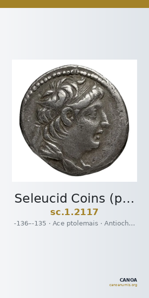 Seleucid Coins (part 2) 2117 — CANOA