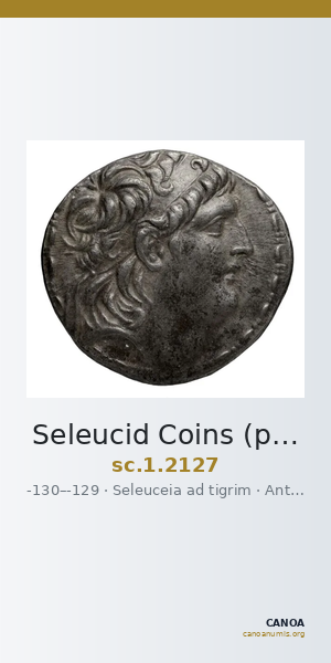 Seleucid Coins (part 2) 2127 — CANOA