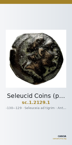 Seleucid Coins (part 2) 2129.1 — CANOA