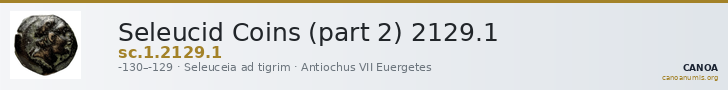 Seleucid Coins (part 2) 2129.1 — CANOA