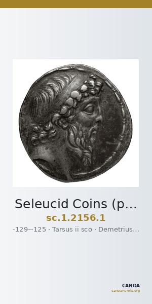Seleucid Coins (part 2) 2156.1 — CANOA