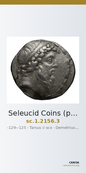 Seleucid Coins (part 2) 2156.3 — CANOA