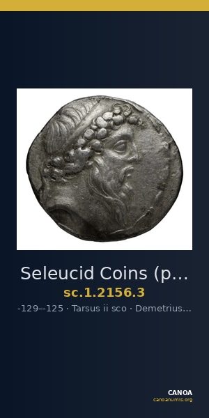 Seleucid Coins (part 2) 2156.3 — CANOA