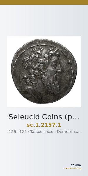Seleucid Coins (part 2) 2157.1 — CANOA