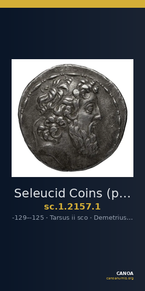 Seleucid Coins (part 2) 2157.1 — CANOA