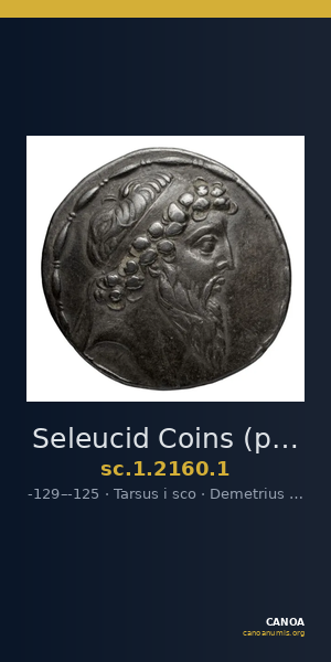 Seleucid Coins (part 2) 2160.1 — CANOA