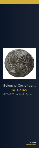 Seleucid Coins (part 2) 2165 — CANOA