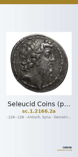 Seleucid Coins (part 2) 2166.2a — CANOA