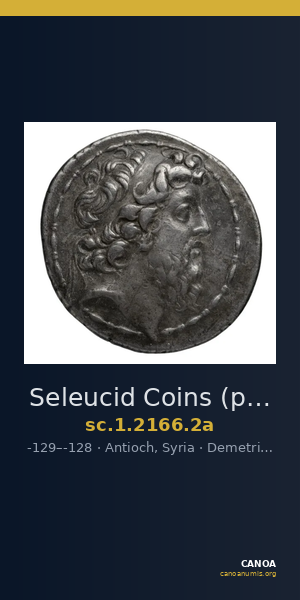 Seleucid Coins (part 2) 2166.2a — CANOA