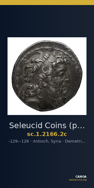 Seleucid Coins (part 2) 2166.2c — CANOA
