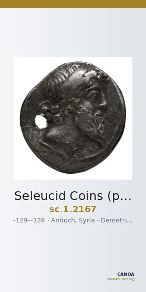 Seleucid Coins (part 2) 2167 — CANOA