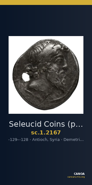Seleucid Coins (part 2) 2167 — CANOA
